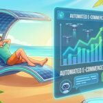 Empreendedor desfrutando de lazer enquanto sua loja virtual opera no piloto automático.