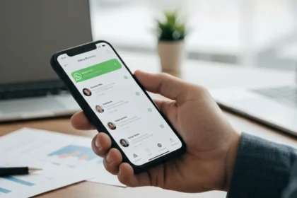 Robô industrial em ação, demonstrando automação com robô na manufatura moderna.